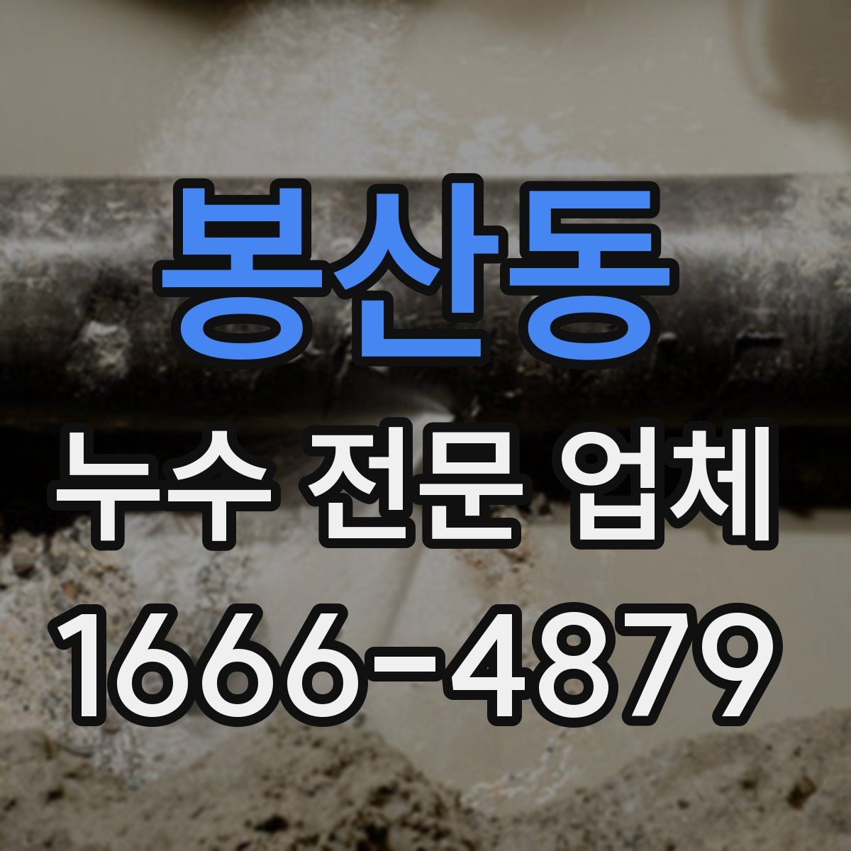 봉산동 누수 전문 업체