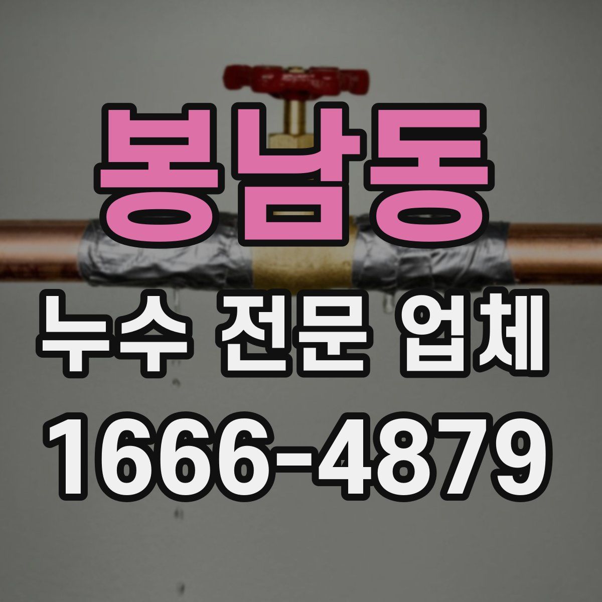 봉남동 누수 전문 업체