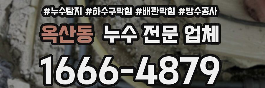 옥산동 누수 전문 업체
