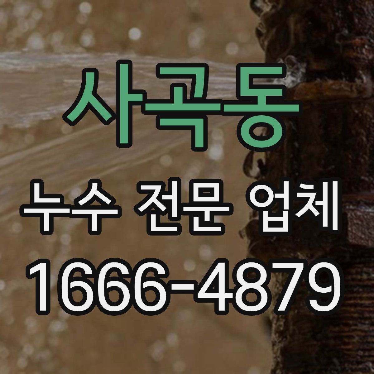 사곡동 누수 전문 업체