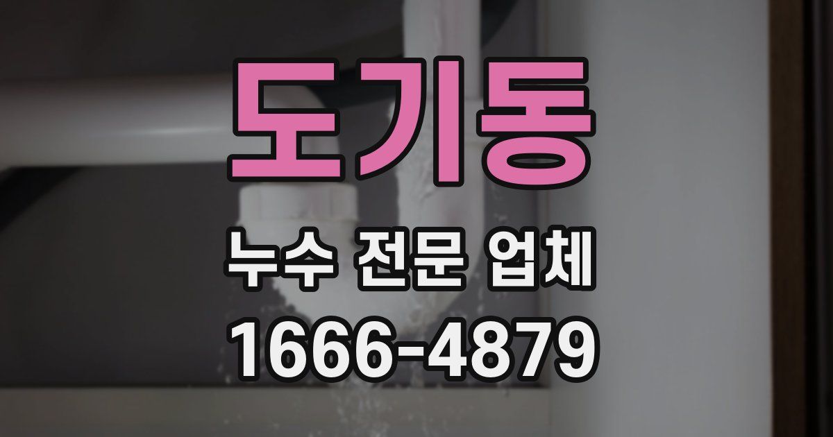 도기동 누수 전문 업체