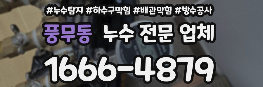 풍무동 누수 전문 업체