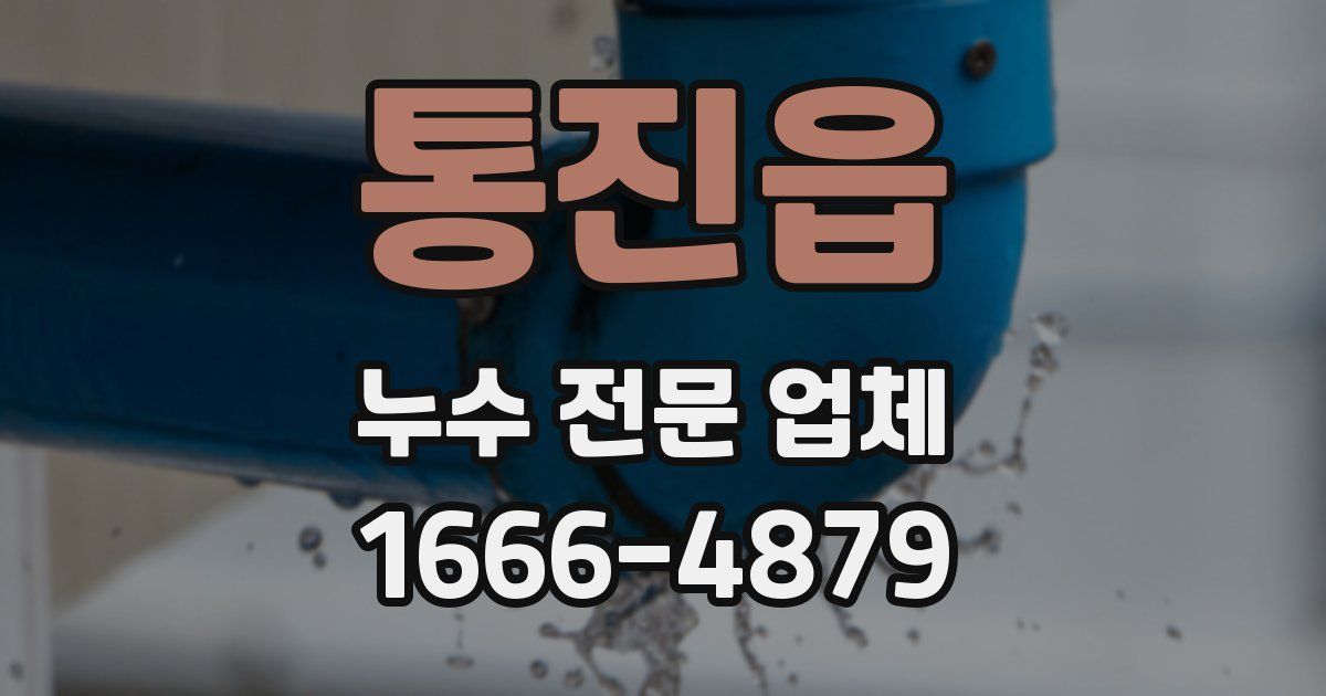 통진읍 누수 전문 업체