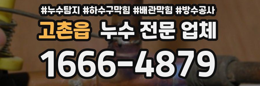 고촌읍 누수 전문 업체