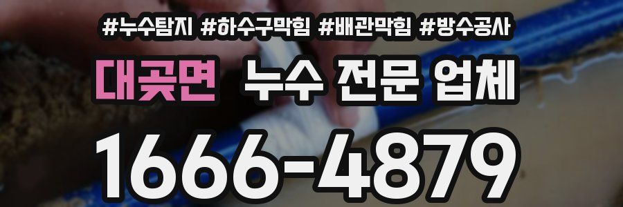 대곶면 누수 전문 업체