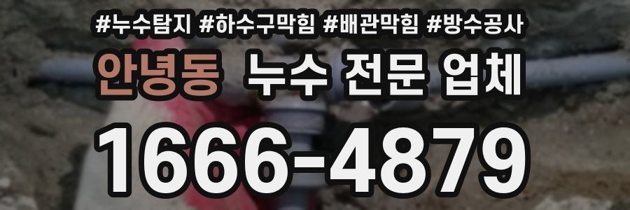 안녕동 누수 전문 업체