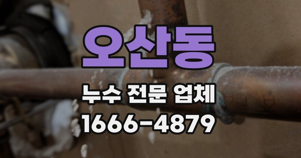 오산동 누수 전문 업체