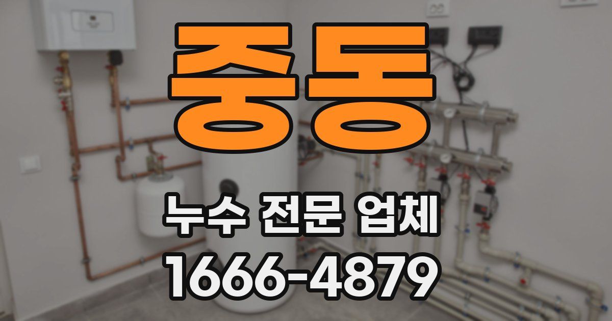 중동 누수 전문 업체