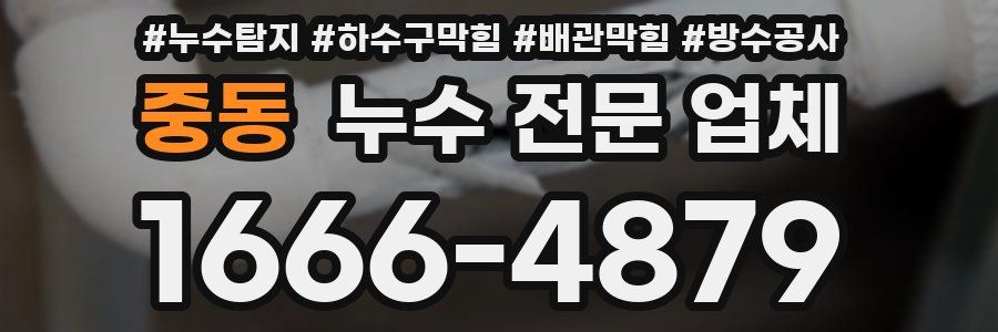 중동 누수 전문 업체