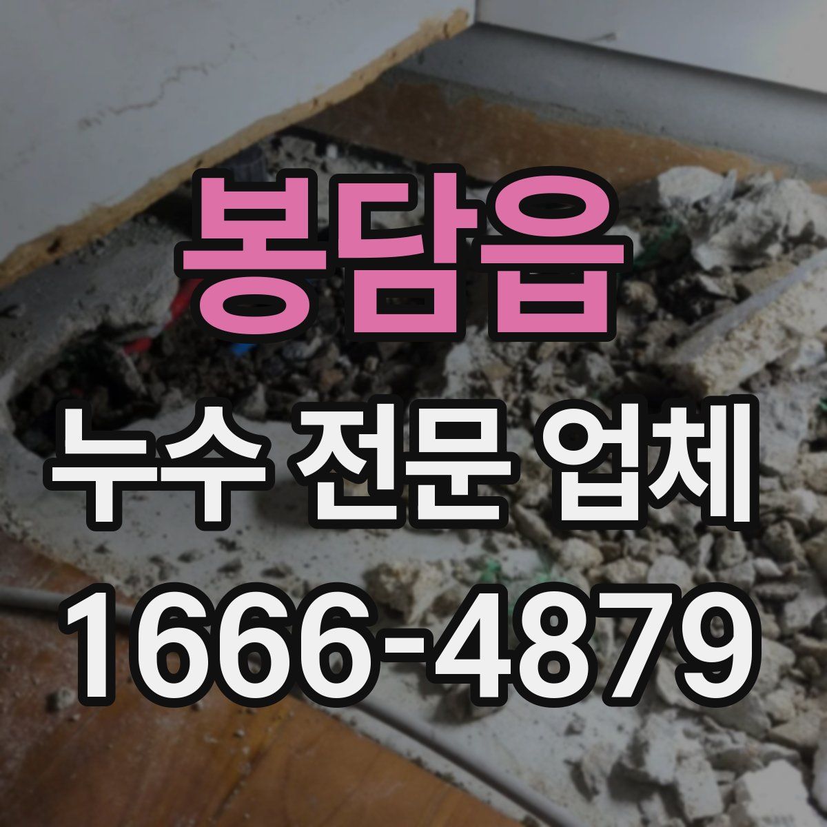 봉담읍 누수 전문 업체