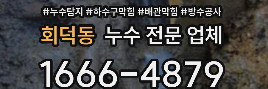 회덕동 누수 전문 업체