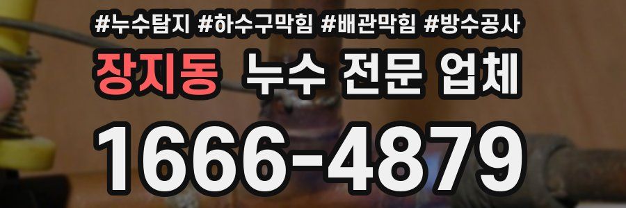장지동 누수 전문 업체