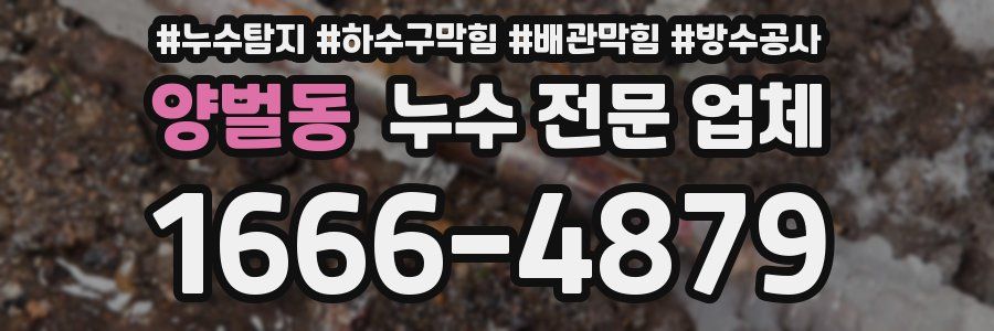 양벌동 누수 전문 업체