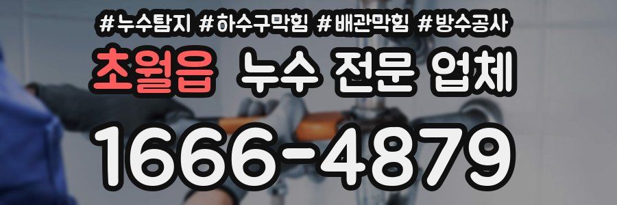 초월읍 누수 전문 업체
