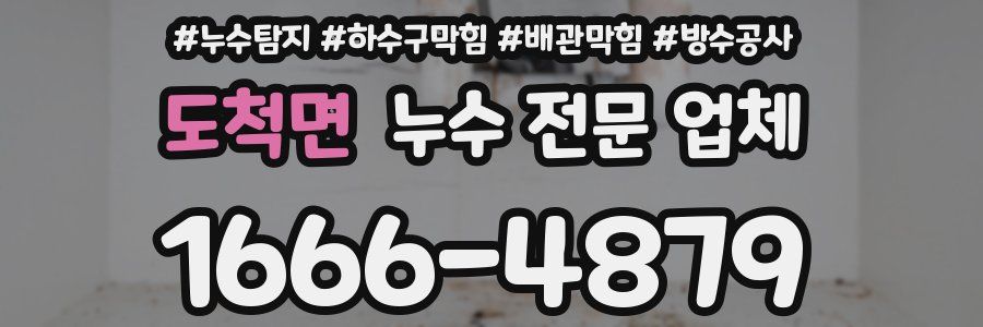 도척면 누수 전문 업체