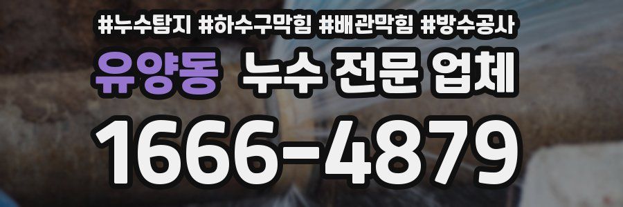 유양동 누수 전문 업체