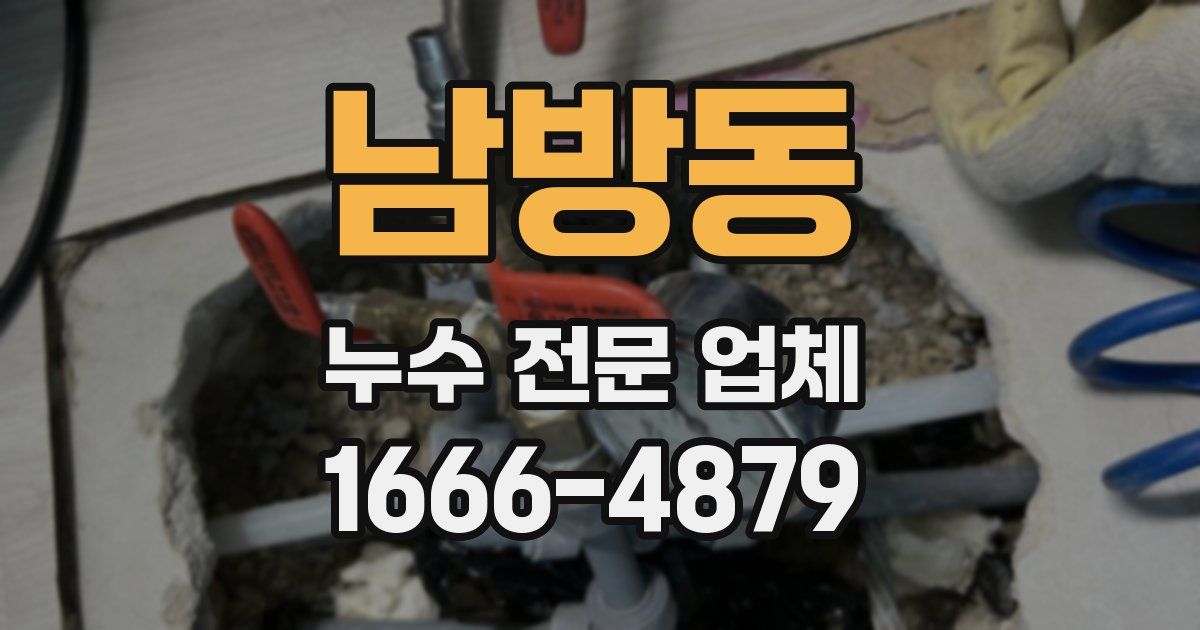 남방동 누수 전문 업체