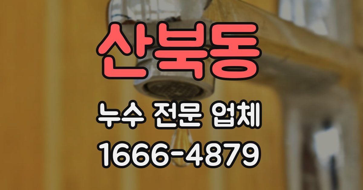 산북동 누수 전문 업체