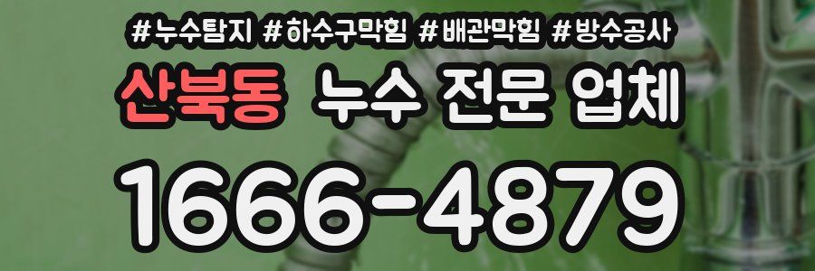산북동 누수 전문 업체