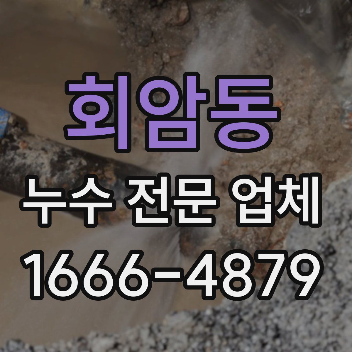회암동 누수 전문 업체