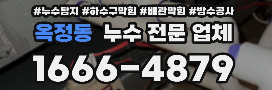 옥정동 누수 전문 업체