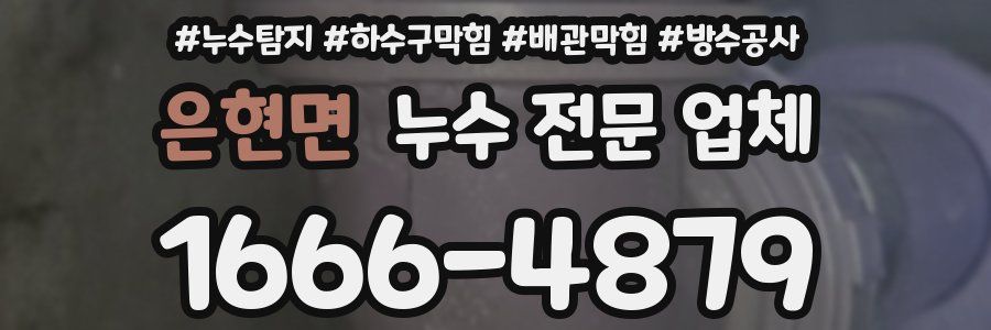 은현면 누수 전문 업체