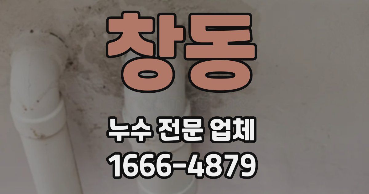 창동 누수 전문 업체