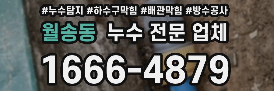 월송동 누수 전문 업체