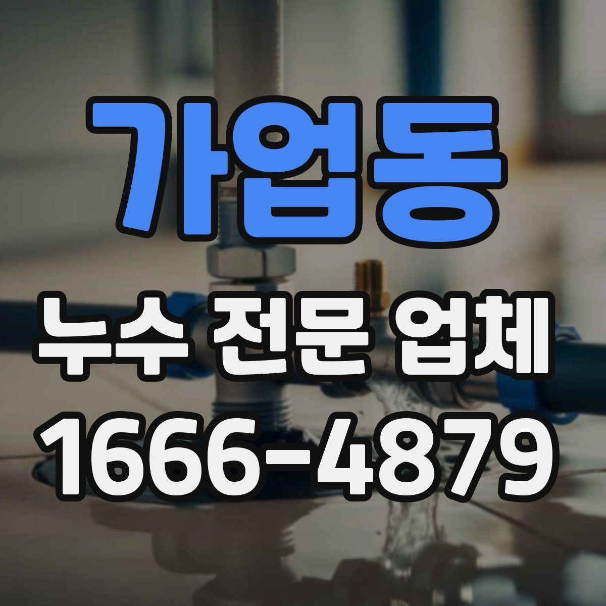 가업동 누수 전문 업체
