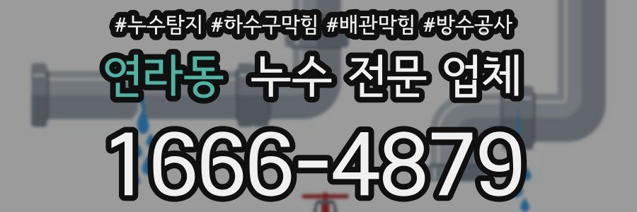 연라동 누수 전문 업체