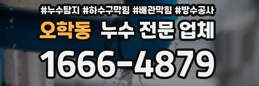 오학동 누수 전문 업체