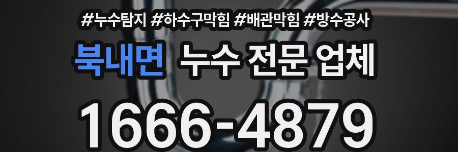 북내면 누수 전문 업체