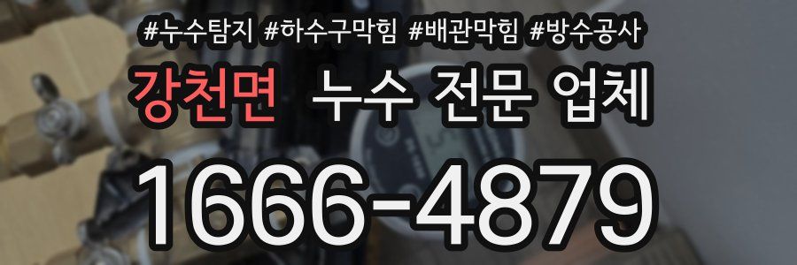 강천면 누수 전문 업체