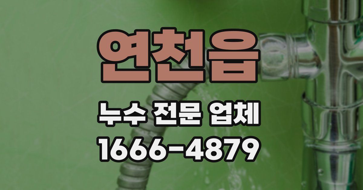 연천읍 누수 전문 업체