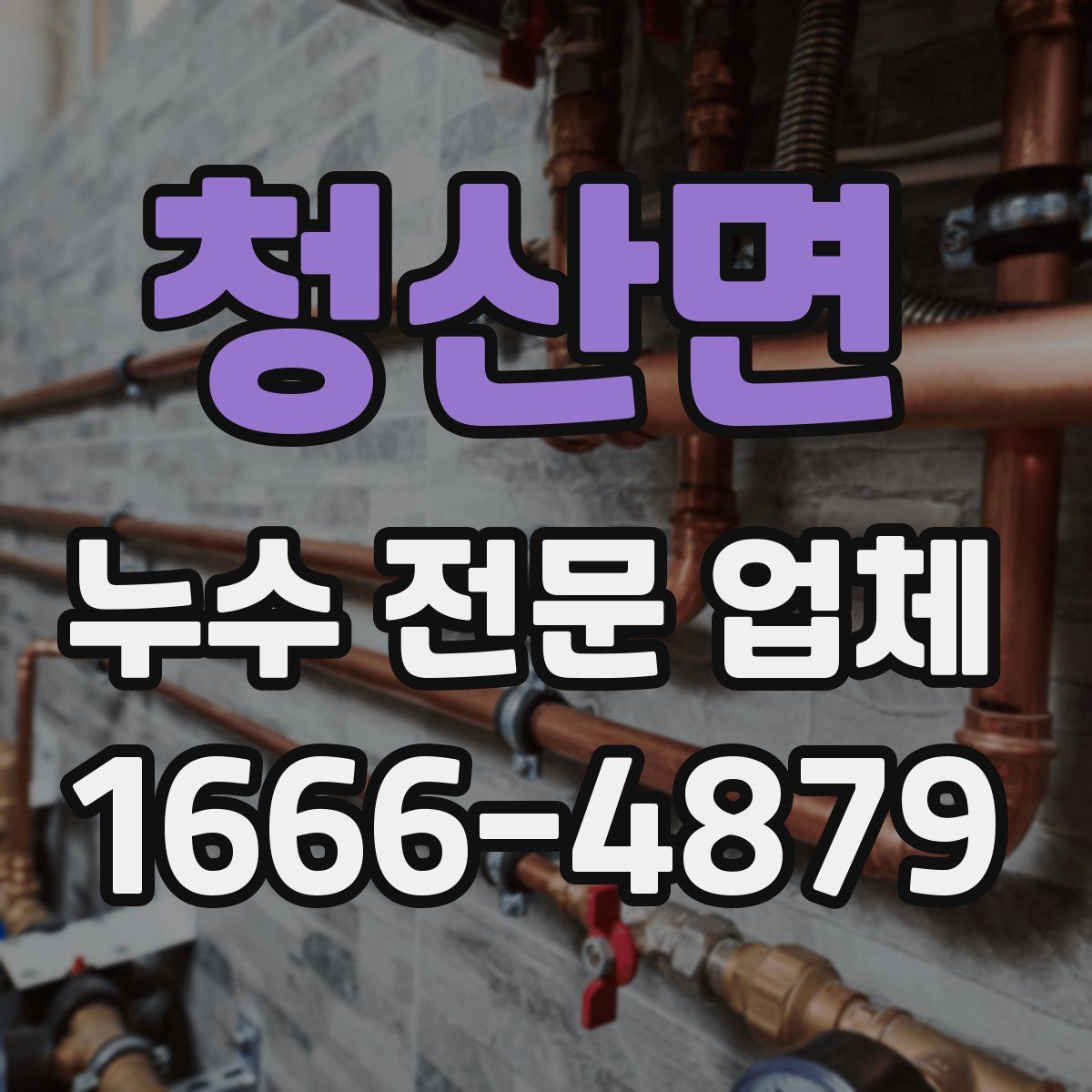 청산면 누수 전문 업체