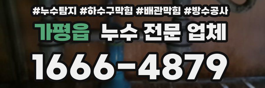 가평읍 누수 전문 업체