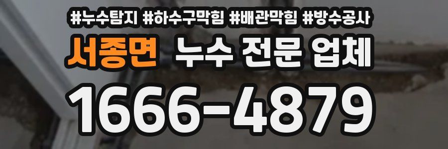 서종면 누수 전문 업체