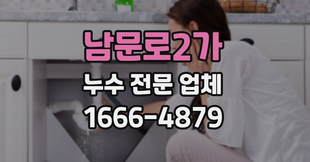 남문로2가 누수 전문 업체