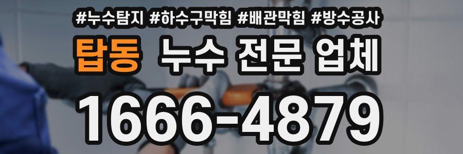 탑동 누수 전문 업체