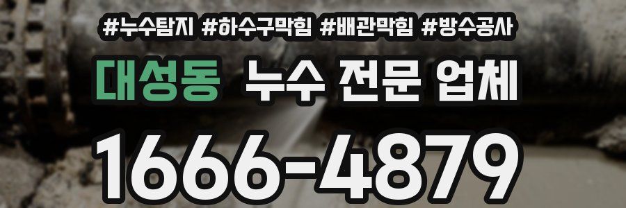 대성동 누수 전문 업체