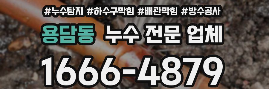 용담동 누수 전문 업체