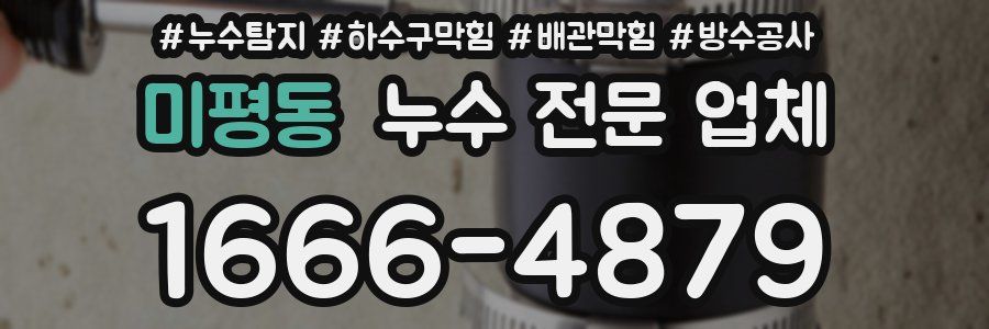 미평동 누수 전문 업체