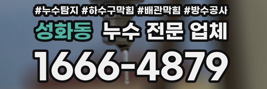 성화동 누수 전문 업체