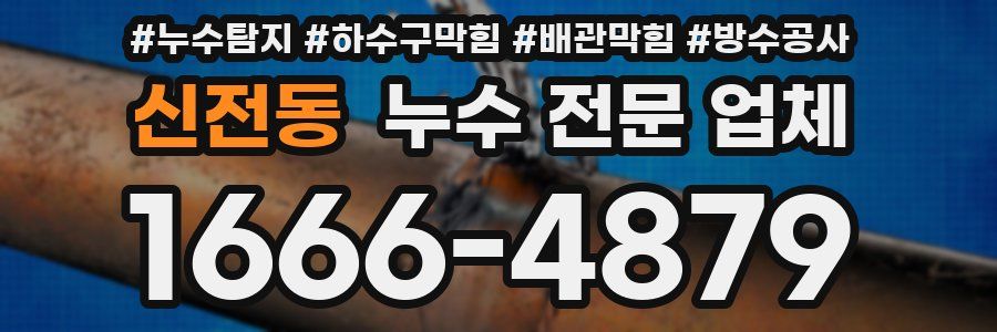 신전동 누수 전문 업체