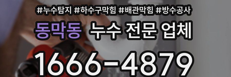 동막동 누수 전문 업체