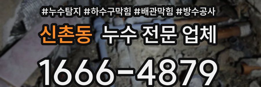 신촌동 누수 전문 업체