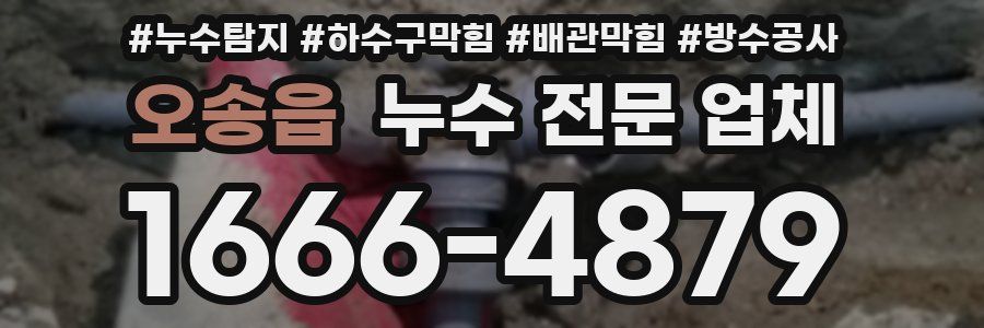 오송읍 누수 전문 업체