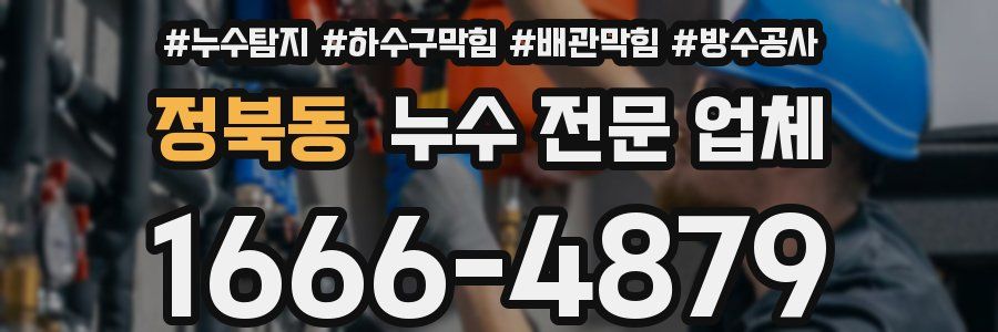 정북동 누수 전문 업체