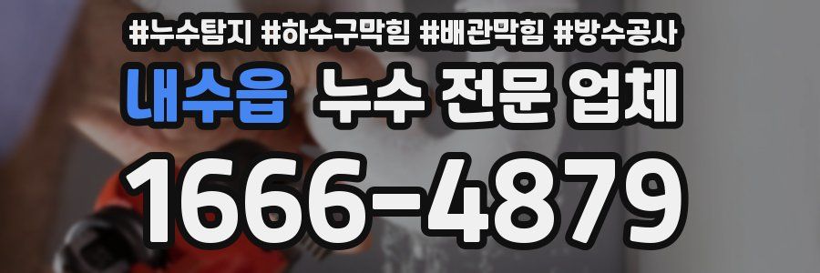 내수읍 누수 전문 업체