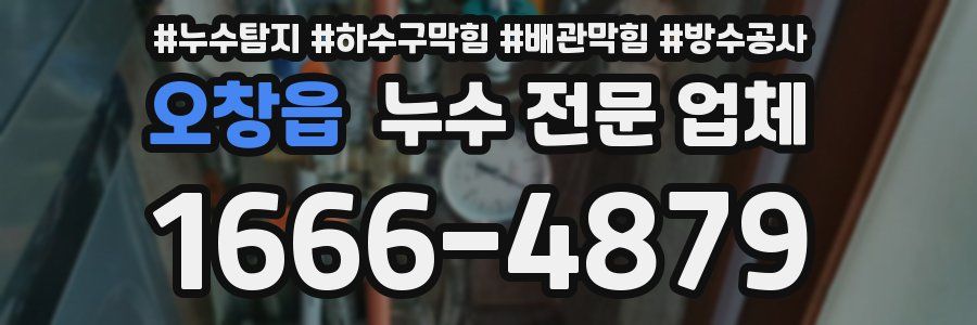 오창읍 누수 전문 업체